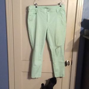 Old Navy Mint Rockstar Jeans